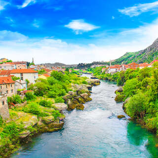 Mostar on the Neretva river