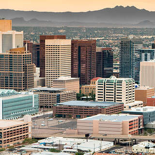 Phoenix skyline, jan 2020